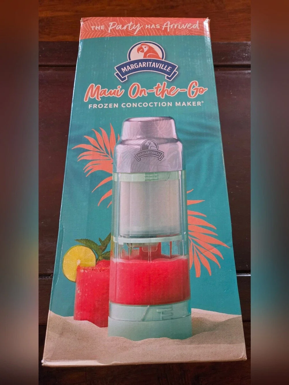 Margaritaville Maui On-the-Go Frozen Concoction Maker in Teal and Coral